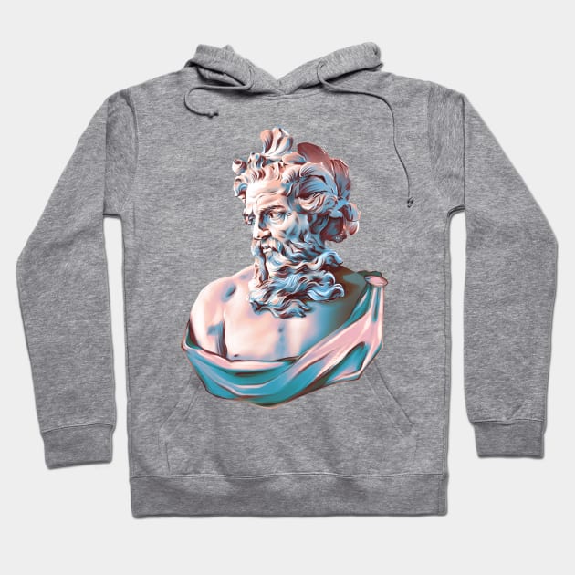 Portrait of Poseidon Hoodie by ArctiumStudio